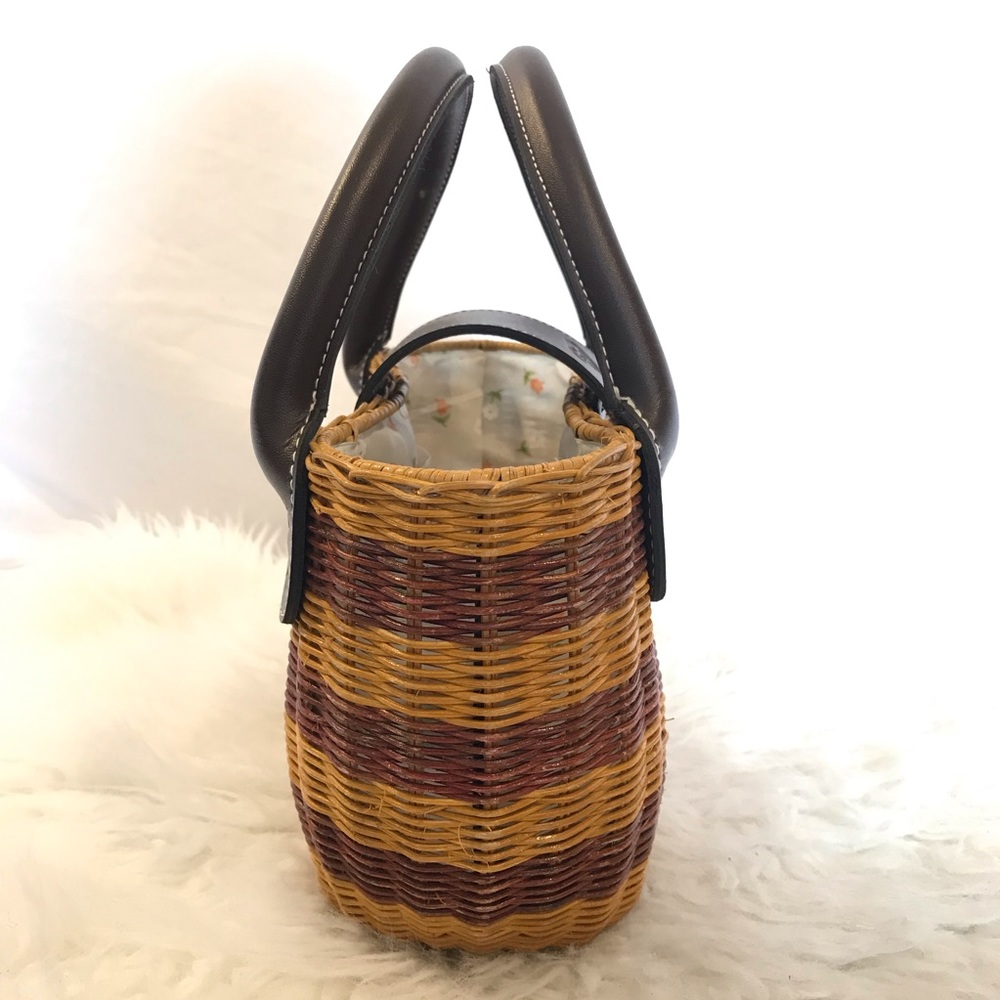 NWOT Roxy Top Handle Mini Straw Bag - Picture 3 of 7